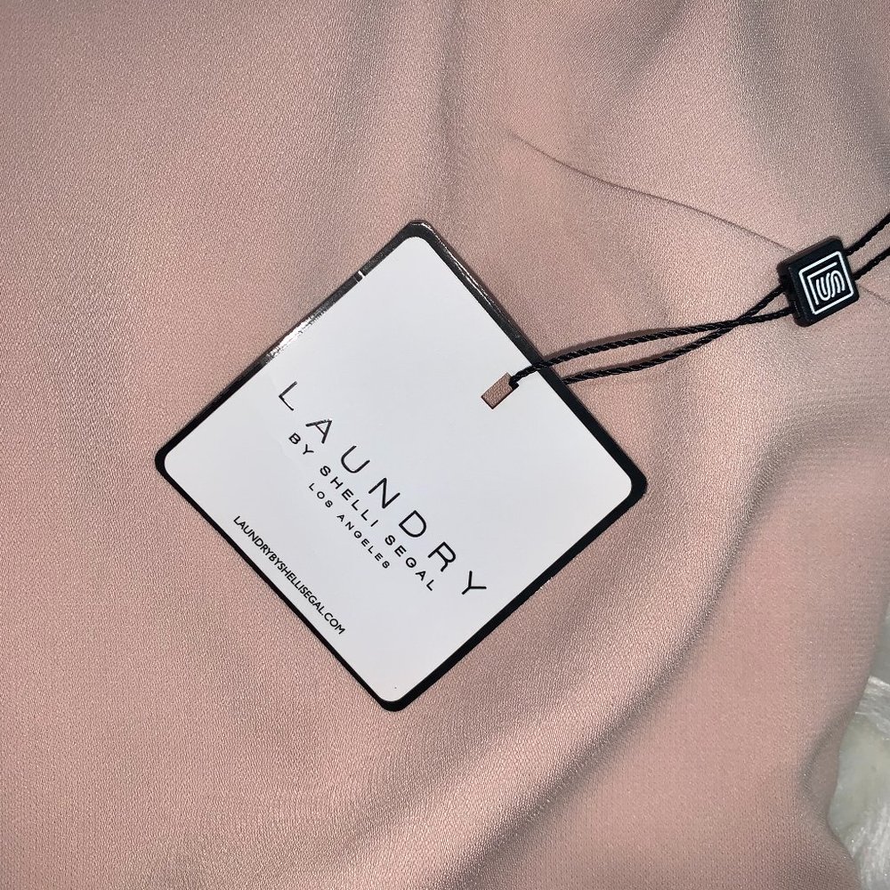 NWT LAUNDRY BY SHELLI SEGAL Blush Cocktail Dress - Picture 7 of 7